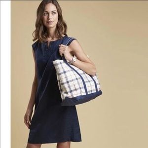 Barbour Kirkwall Navy Linen Dress US 6 NWT